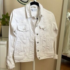 Zara Womens White Jean Jacket XS